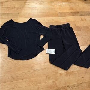 Lululemon Set: Softstreme High-Rise Pant & Drapey Softstreme Boatneck LS Shirt